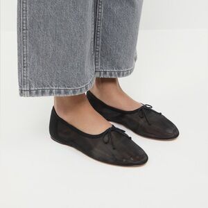 loeffler Randall Black mesh ballet flats size 7